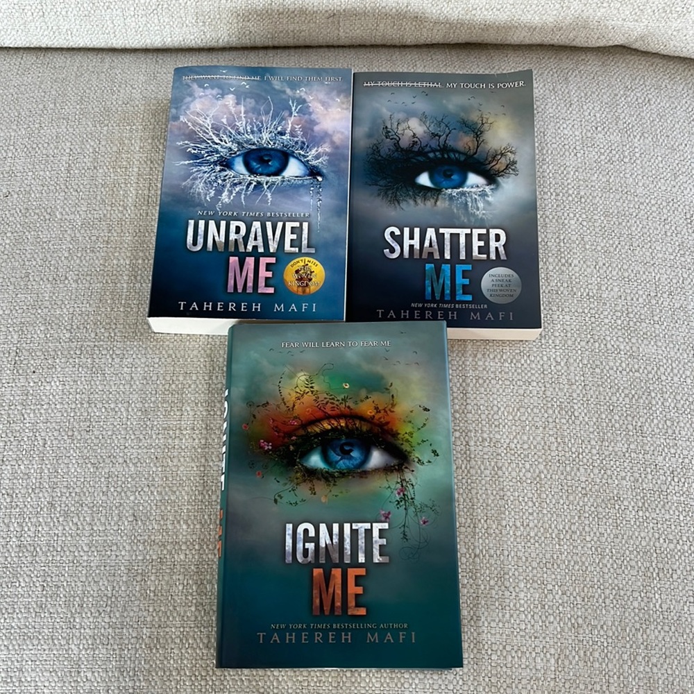 The first three books in the a series.